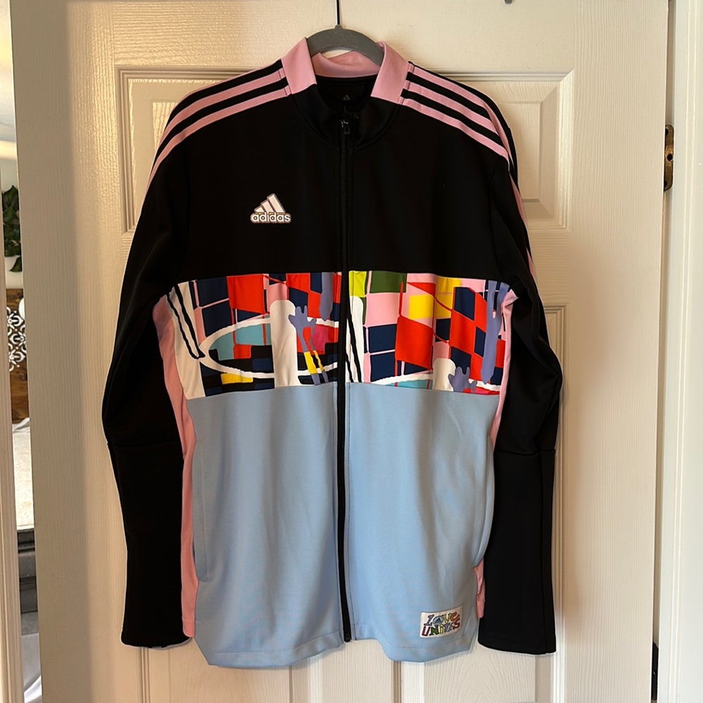 Adidas “Love Unites” jacket - size L